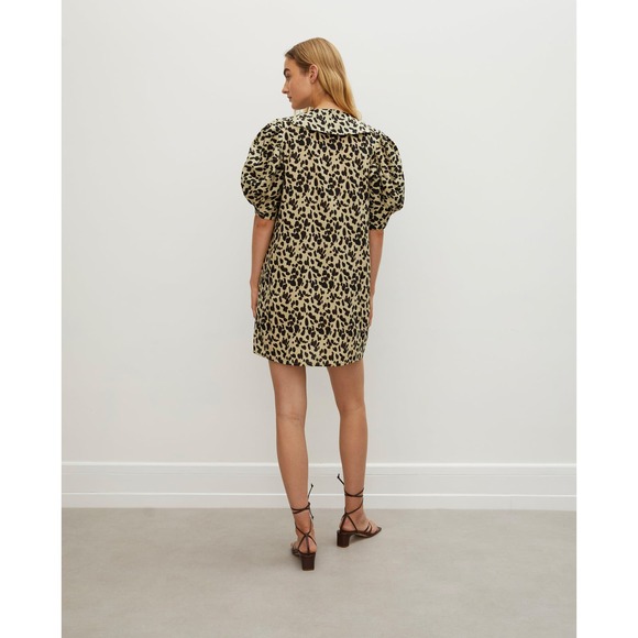 Rohe Emma Dress Pebble Print Collared Mini Dress Short Sleeve 2 US (34) Róhe NWT - Picture 3 of 16
